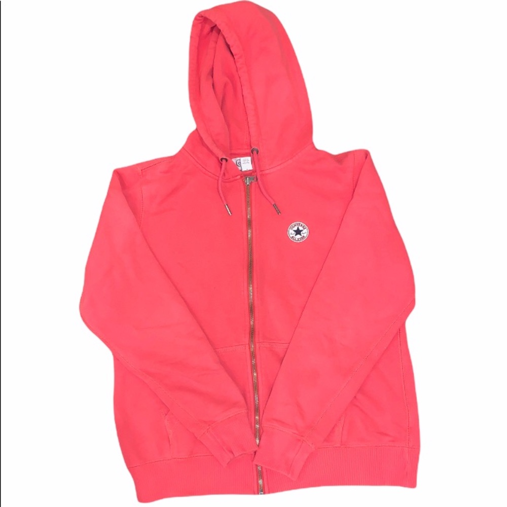 Vintage Coral Converse Zip-Up